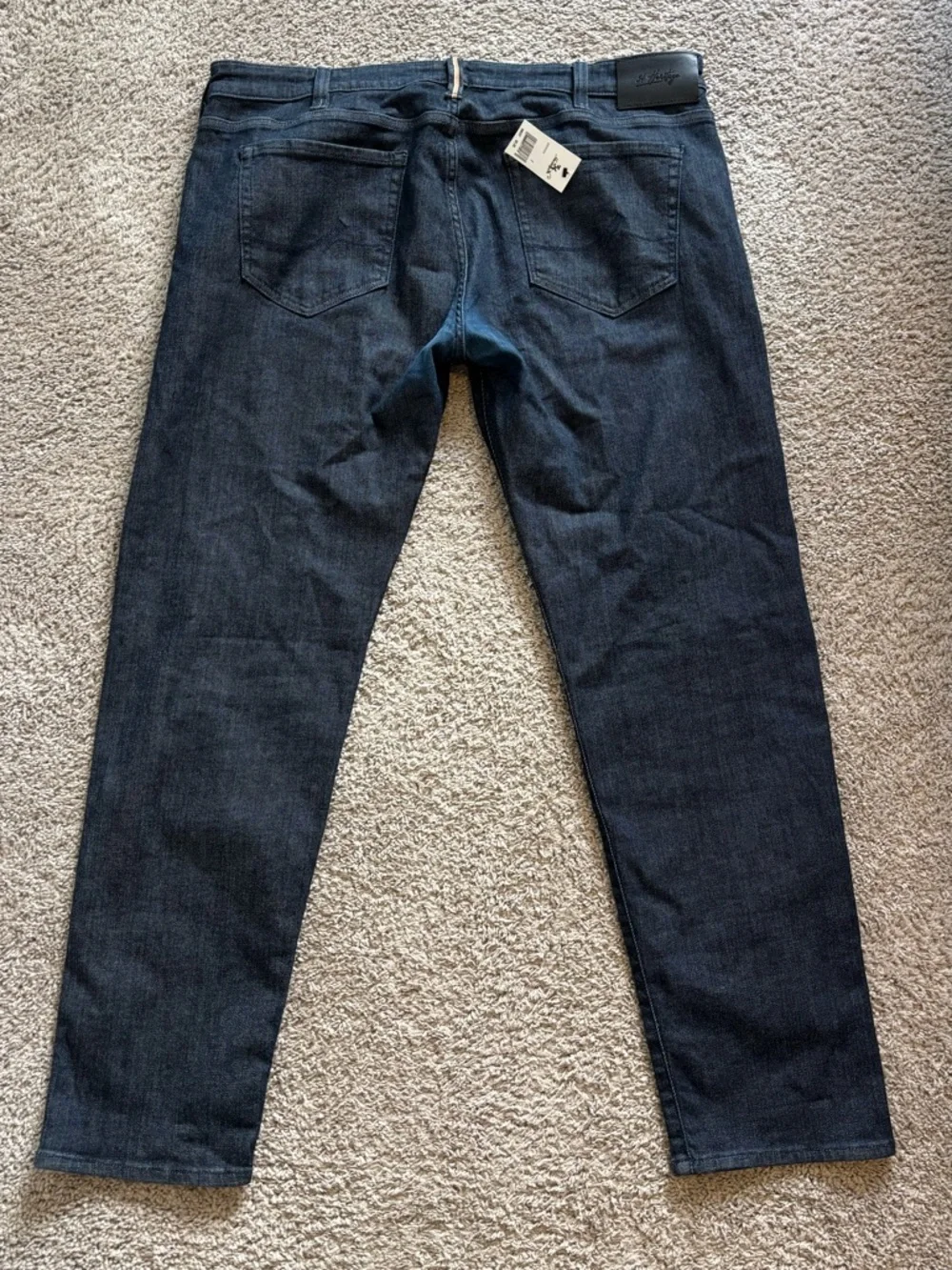 34 Heritage Men's “Courage” MidRise Straight Jeans in Dark Blue Denim 40x32